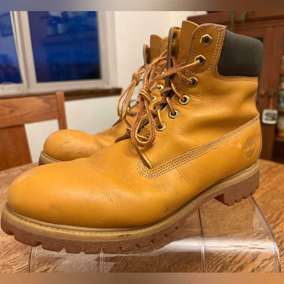 Timberland Premium Wheat Nubuck Men’s Leather Boots Size 10.5 M - Picture 13 of 16